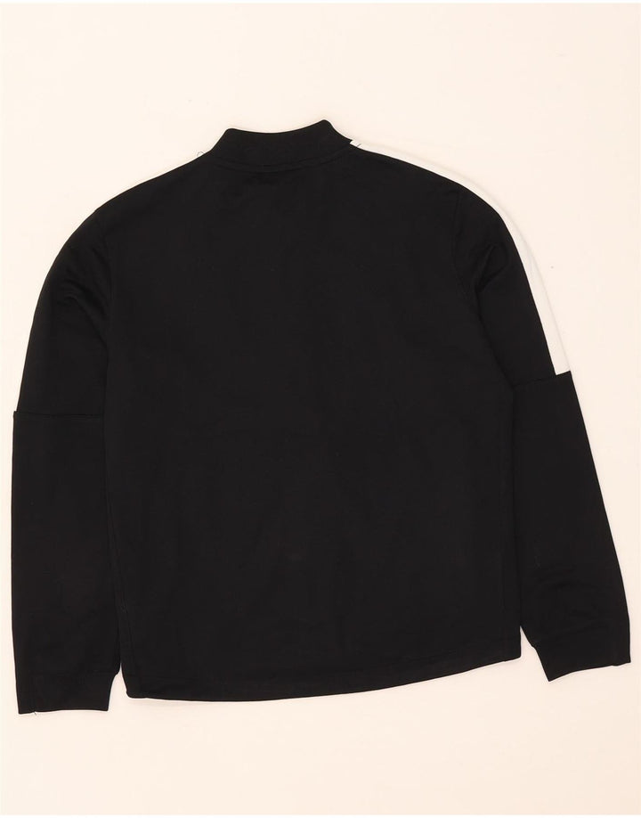 Jachetă de top pentru trening Nike Dri Fit pentru băieți 10-11 ani, mediu negru, color block