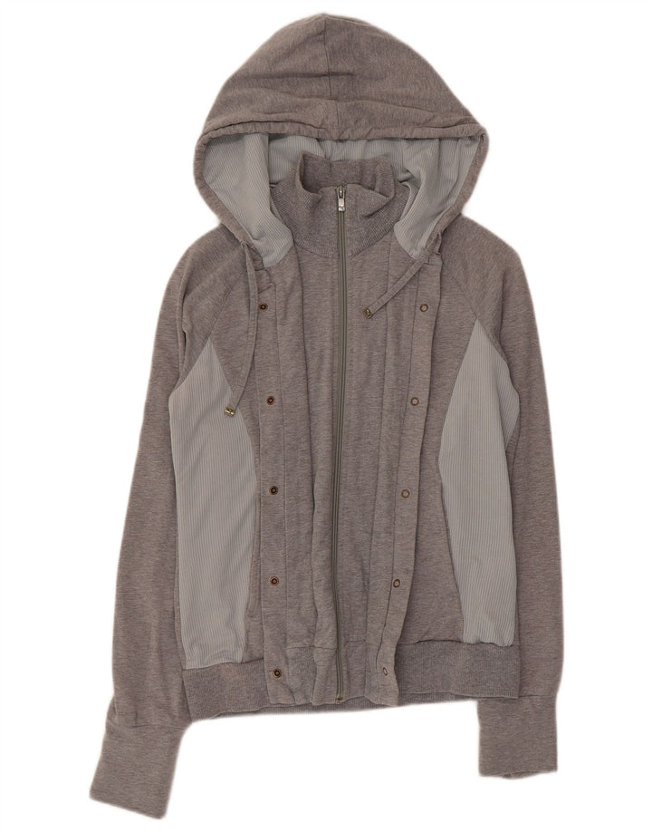 Pulover Puma pentru femei, cu fermoar, UK 12, gri mediu