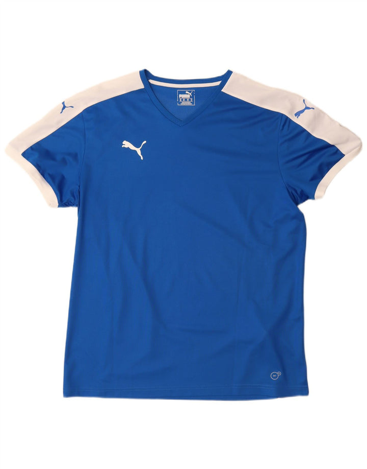 Tricou pentru bărbați Puma Top XL, albastru, poliester color bloc