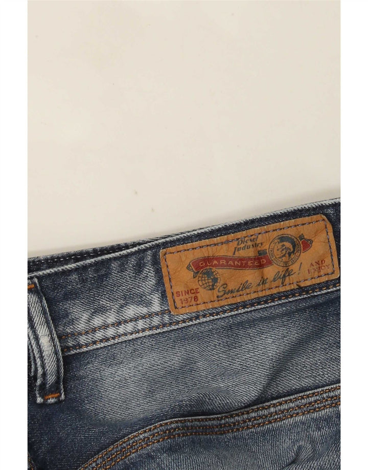 Pantaloni scurți din denim învechit pentru bărbați Diesel W29 Bumbac albastru mic
