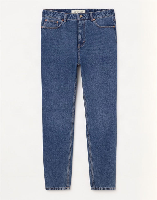 Blugi slim pentru femei Topshop UK 16 Large W34 L32 Blue Bumbac