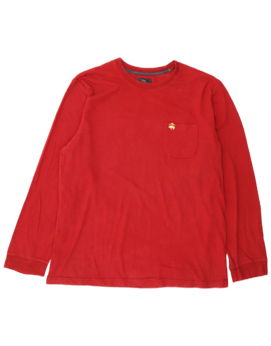 Top cu mânecă lungă, mare, roșu, Brooks Brothers