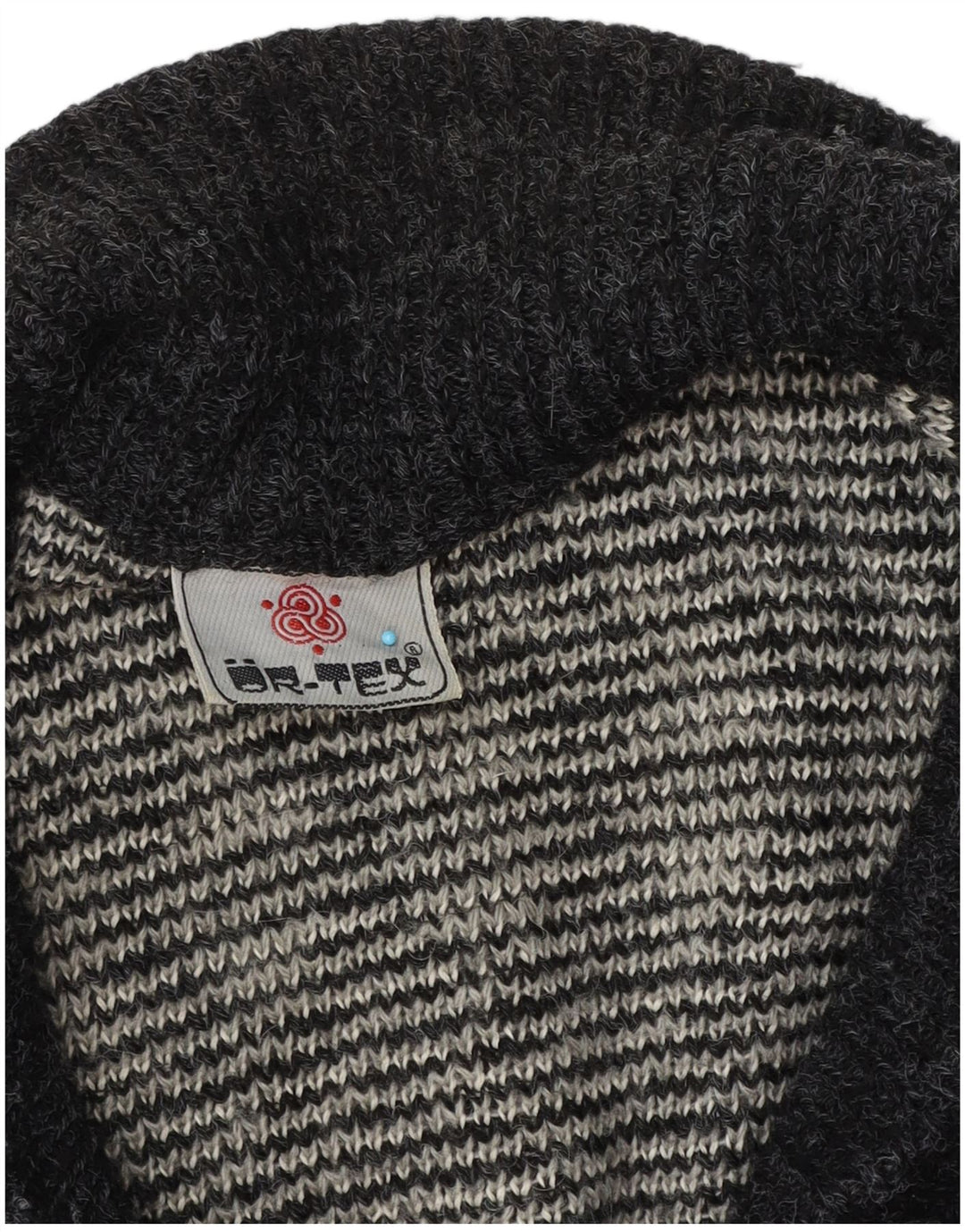 Cardigan Vintage pentru bărbați, mare, gri, geometric