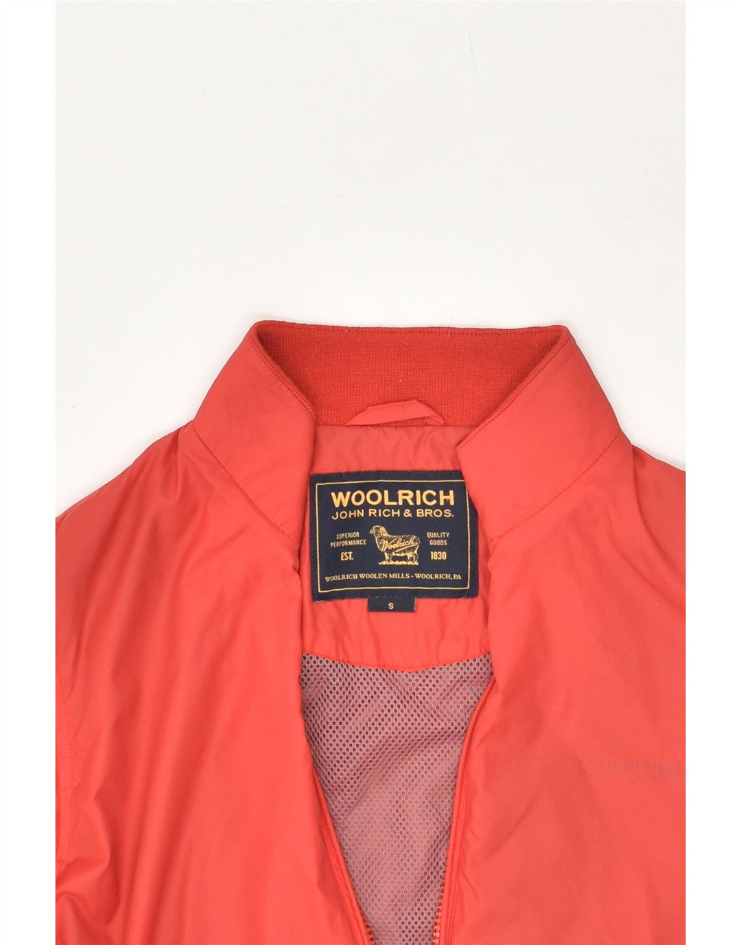 WOOLRICH Womens Bomber Jacket UK 10 Small Red Polyamide Vintage Woolrich and Second-Hand Woolrich from Messina Hembry 