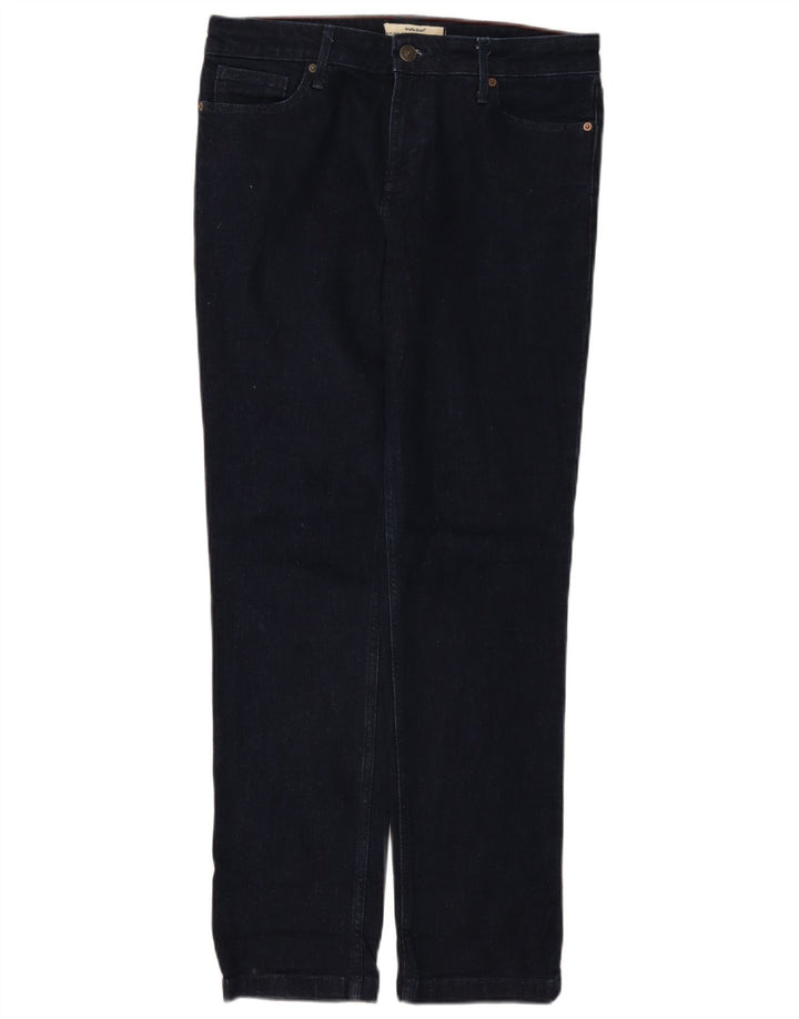 White Stuff Blugi drepti pentru femei UK 12 Medium L32 L30 Bumbac bleumarin