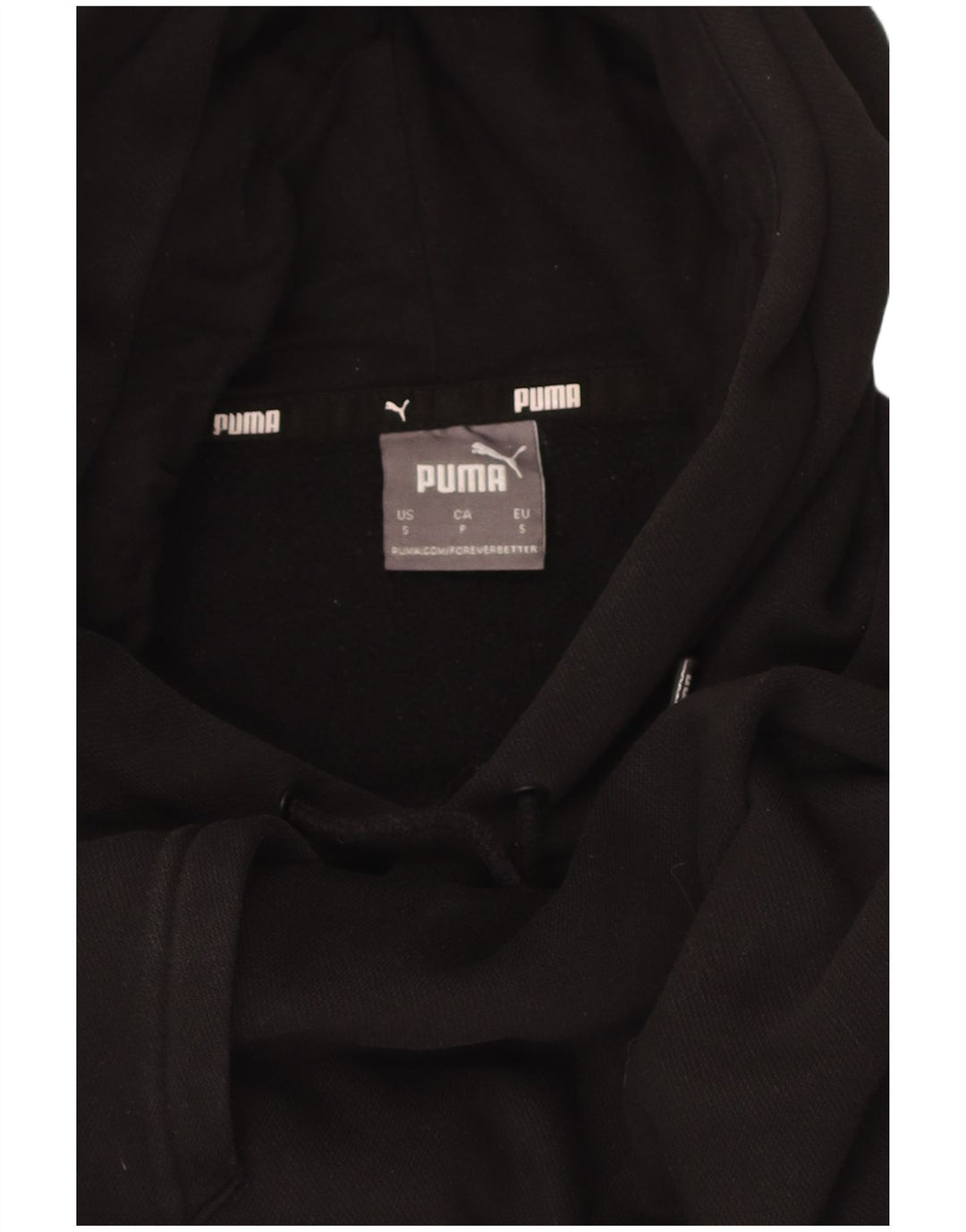 PUMA Mens Graphic Hoodie Jumper Small Black