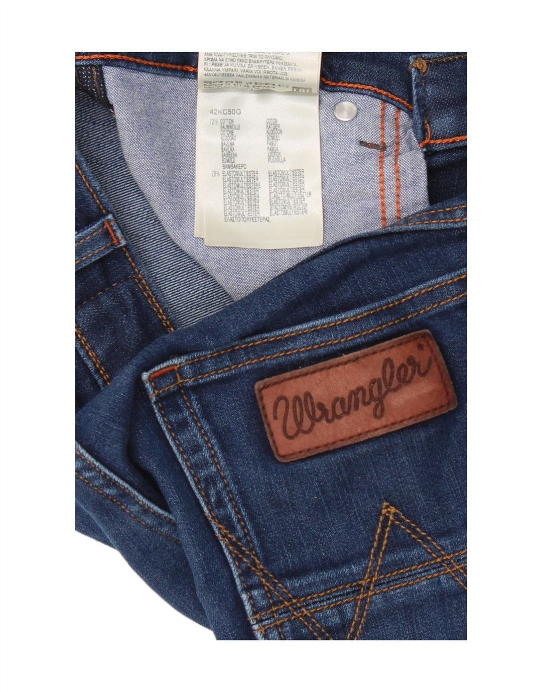 Blugi pentru femei Bostin Slim Wrangler W30 L32 Bumbac albastru