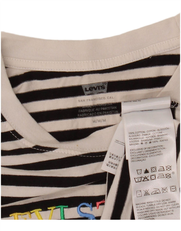 Top cu grafic supradimensionat Levi's pentru femei cu mânecă lungă UK 14 Medium Black Dunge