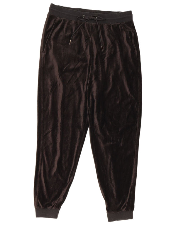 Marks & Spencer Pantaloni de trening crop pentru femei Pantaloni de jogging UK 12 Maro mediu