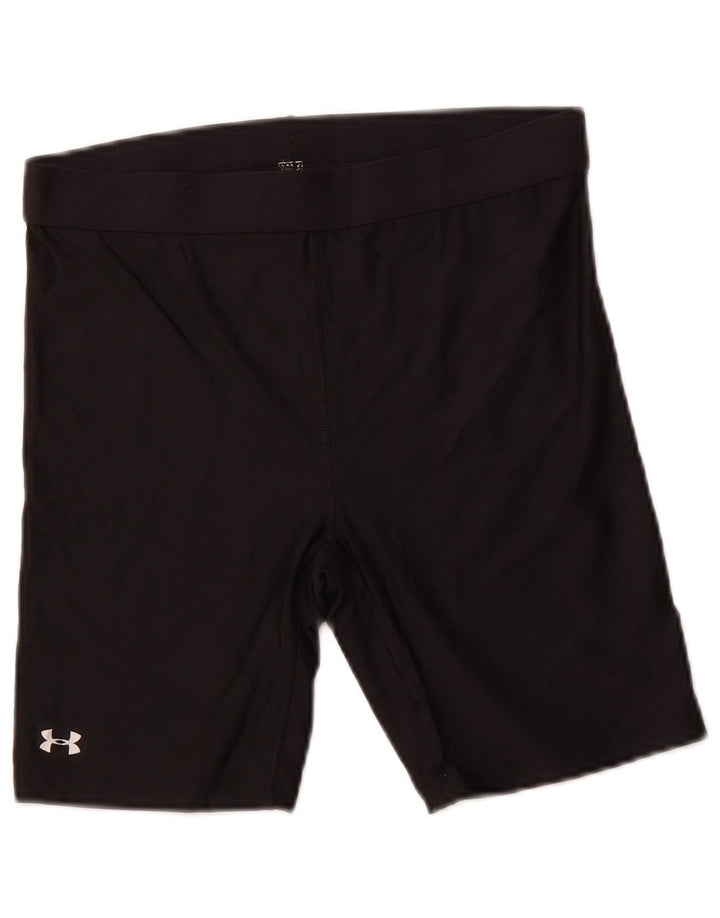 Pantaloni scurti sport UNDER ARMOUR pentru femei Heat Gear UK 12 Poliester mediu negru