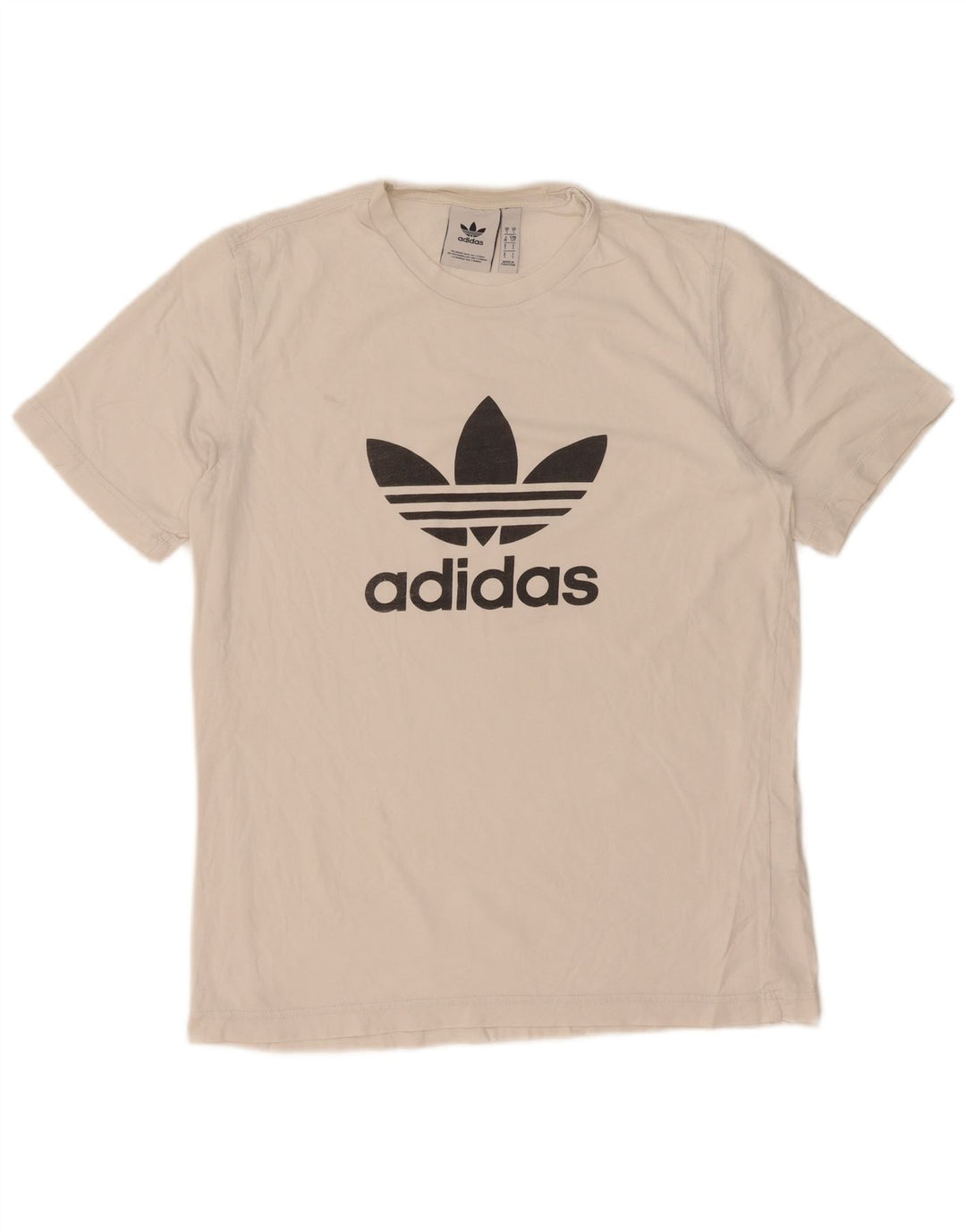 Tricou grafic pentru bărbați Adidas Top mic, alb, bumbac