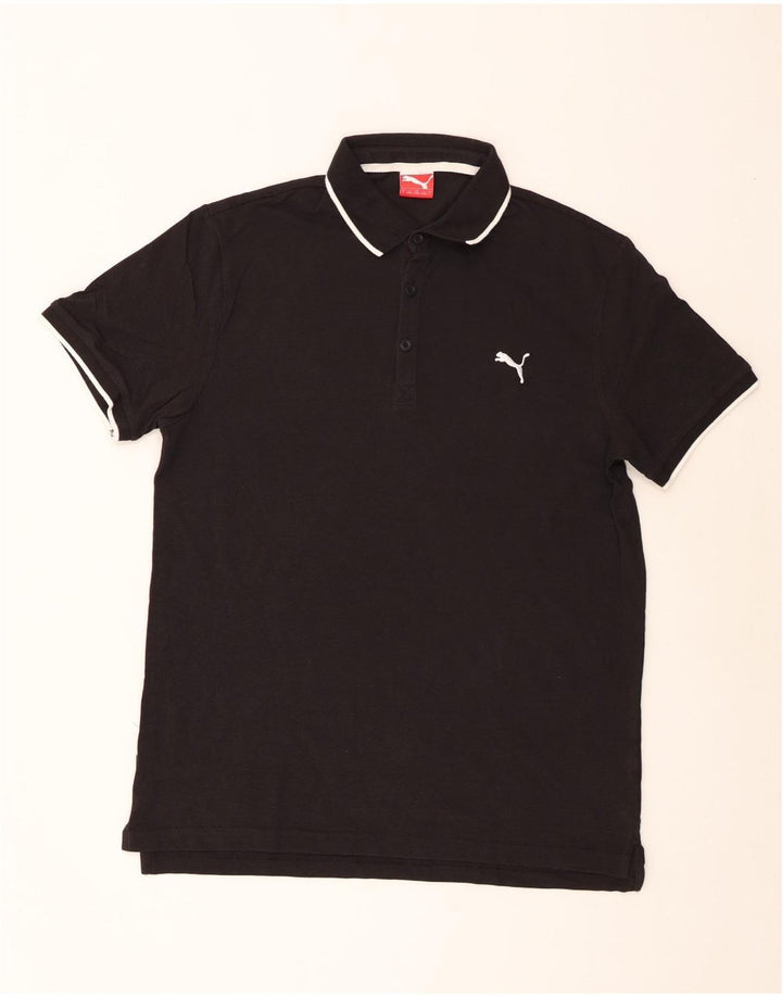 Tricou polo Puma pentru bărbați, bumbac negru mare