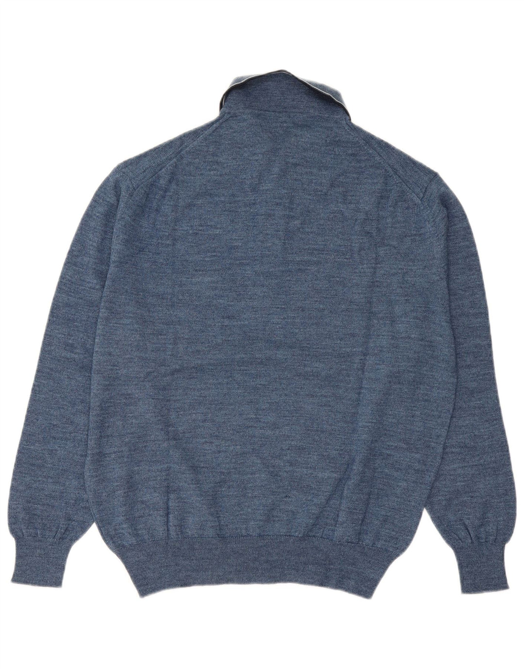 Pulover pentru bărbați Canda cu gât polo IT 48/50 Lână virgină albastră medie