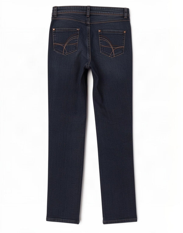 Blugi drepti pentru femei M&Co UK 8 Small W28 L29 Blue