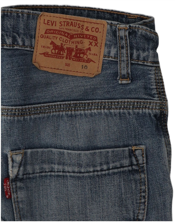 Pantaloni scurți din denim cargo distressed Levi's pentru băieți 9-10 ani W24 albastru