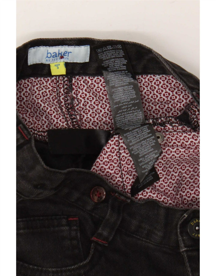 Blugi slim pentru baieti Ted Baker 8-9 ani W24 L22 bumbac negru