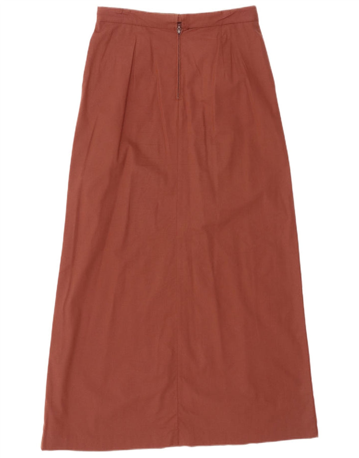 BENETTON Fustă Maxi pentru femei cu talie înaltă IT 42 Medium W28 Bumbac maro