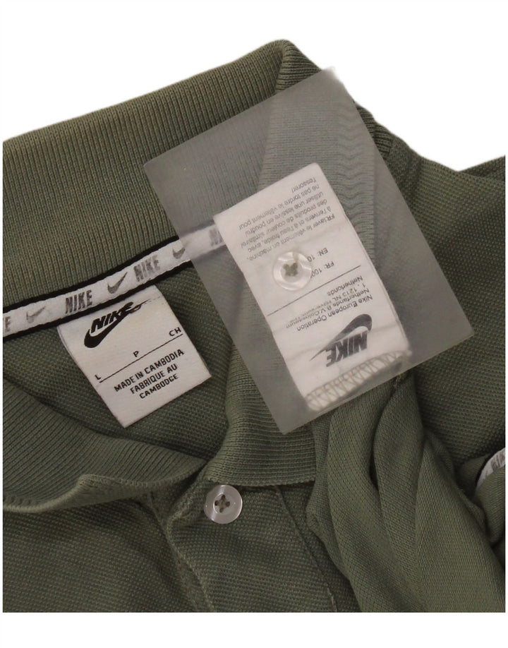 Tricou polo Nike pentru bărbați, mare, verde, bumbac