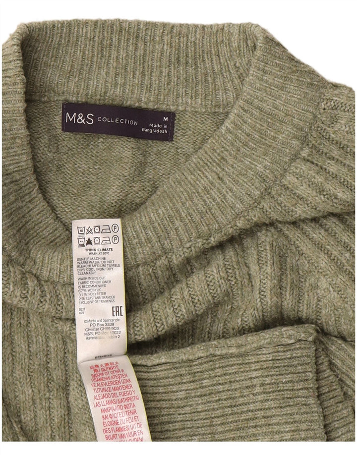 Pulover cu gât țestoasă pentru femei Marks & Spencer UK 14 verde mediu