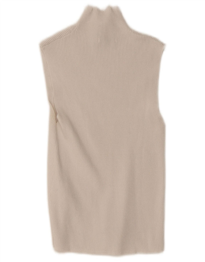 Vest Vest Top Femei Zara UK 8 Small White Viscose