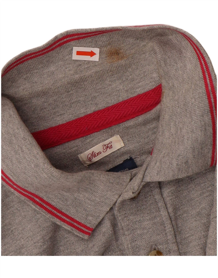 Tricou polo pentru bărbați Joules, bumbac, gri mediu