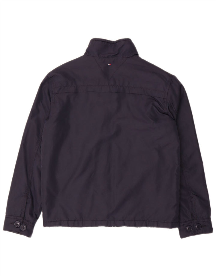 Jachetă bomber Tommy Hilfiger pentru băieți 9-10 ani, nailon bleumarin