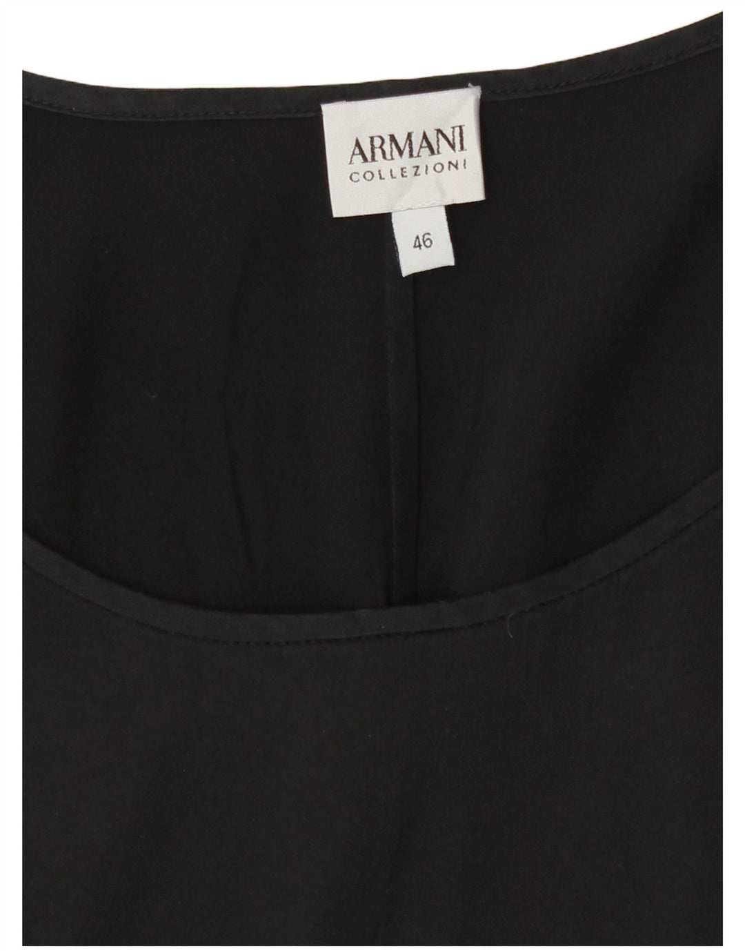 Bluză fără mâneci pentru femei Armani Collezioni IT 46 Large Black
