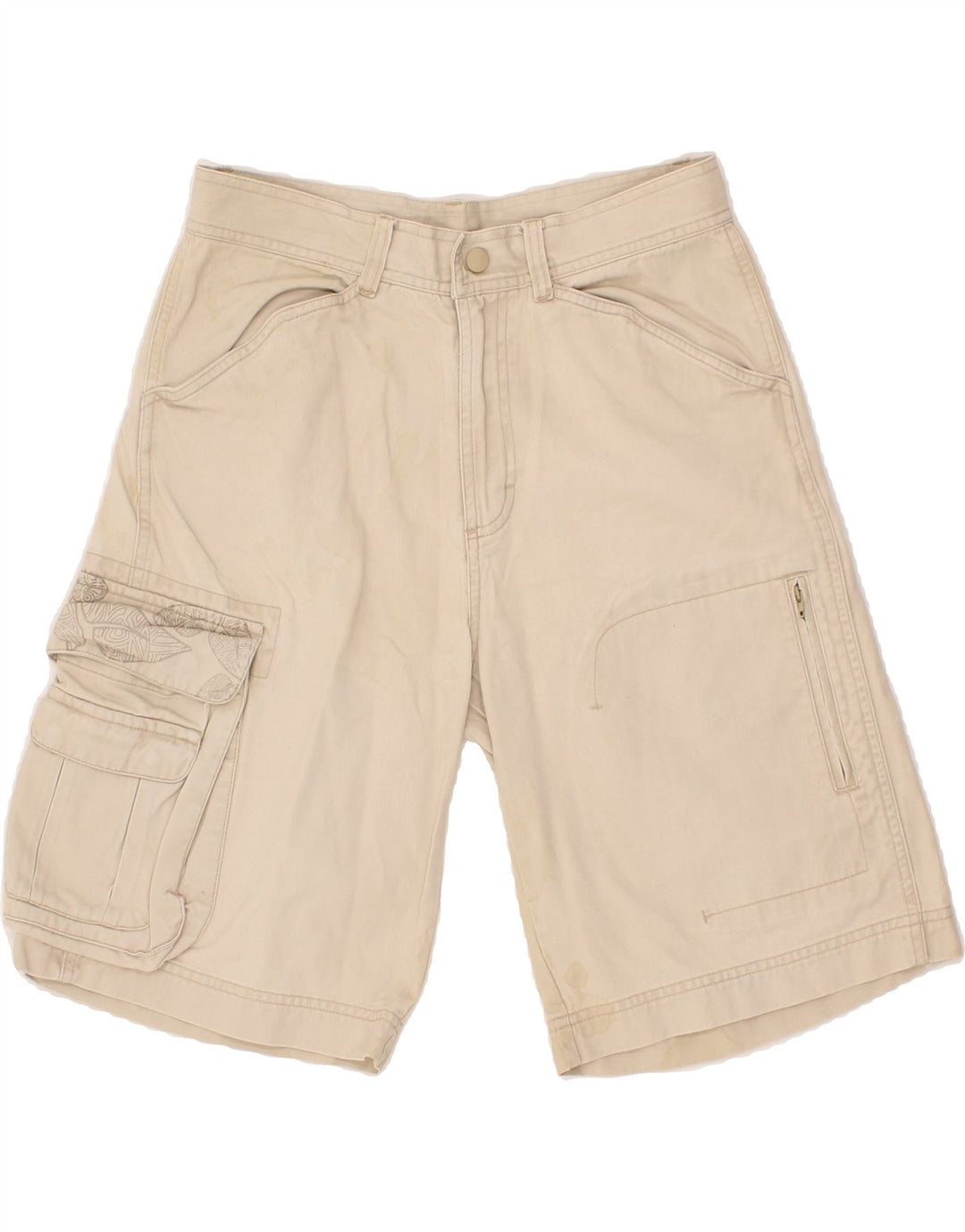 DECATHLON Womens Cargo Shorts EU 38 Medium W30 Beige Cotton Vintage Decathlon and Second-Hand Decathlon from Messina Hembry 