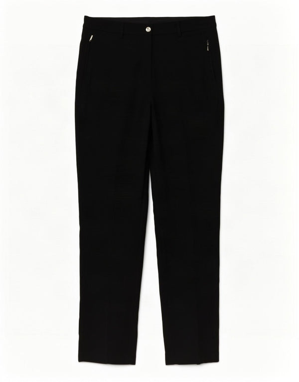 Marks & Spencer Pantaloni casual pentru femei cu talie înaltă UK 12 Medium W32 L32 Negru