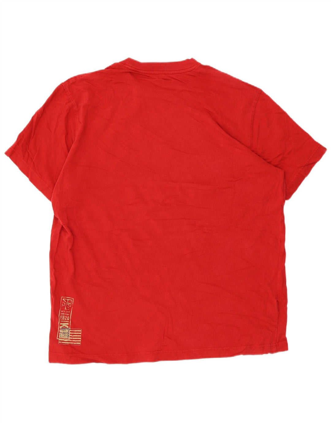 EDDIE BAUER Tricou grafic pentru bărbați Top mare bumbac roșu