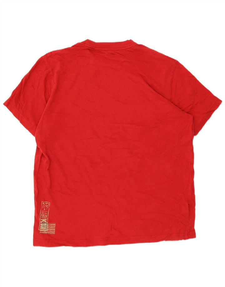 EDDIE BAUER Tricou grafic pentru bărbați Top mare bumbac roșu