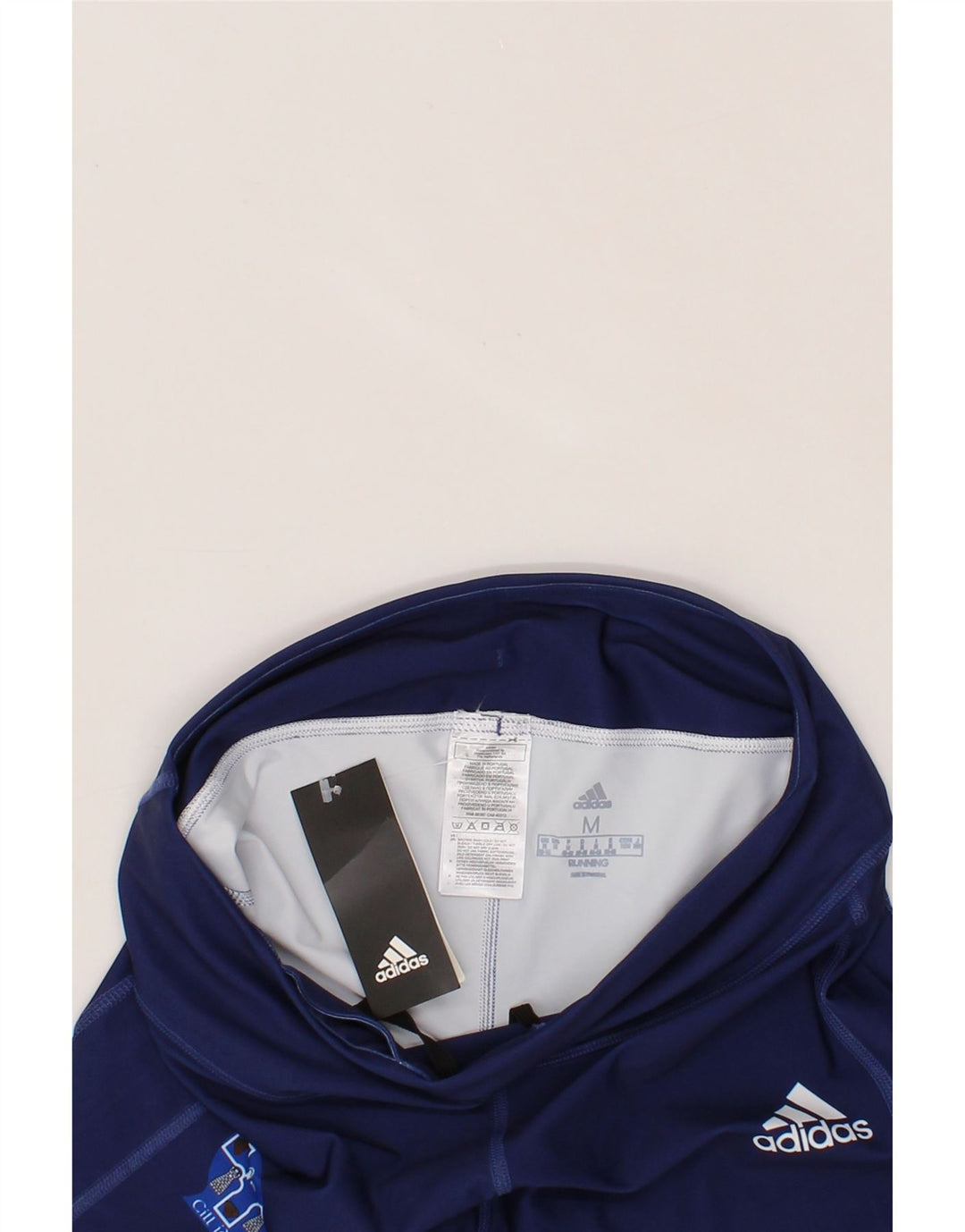 ADIDAS Womens Leggings UK 12/14 Medium  Navy Blue Vintage Adidas and Second-Hand Adidas from Messina Hembry 