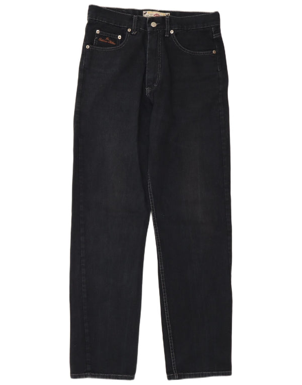 Blugi drepti pentru bărbați Mash IT 46 Small W32 L32 Bumbac bleumarin