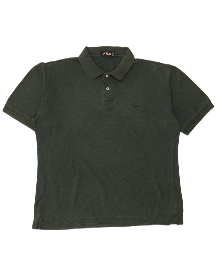 Tricou polo FILA pentru bărbați IT 52, bumbac verde mare