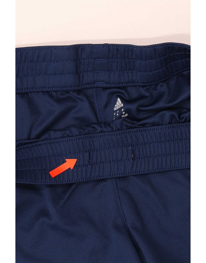 Pantaloni scurți sport Climalite Adidas pentru femei Marea Britanie 12/14, poliester mediu albastru bleumarin