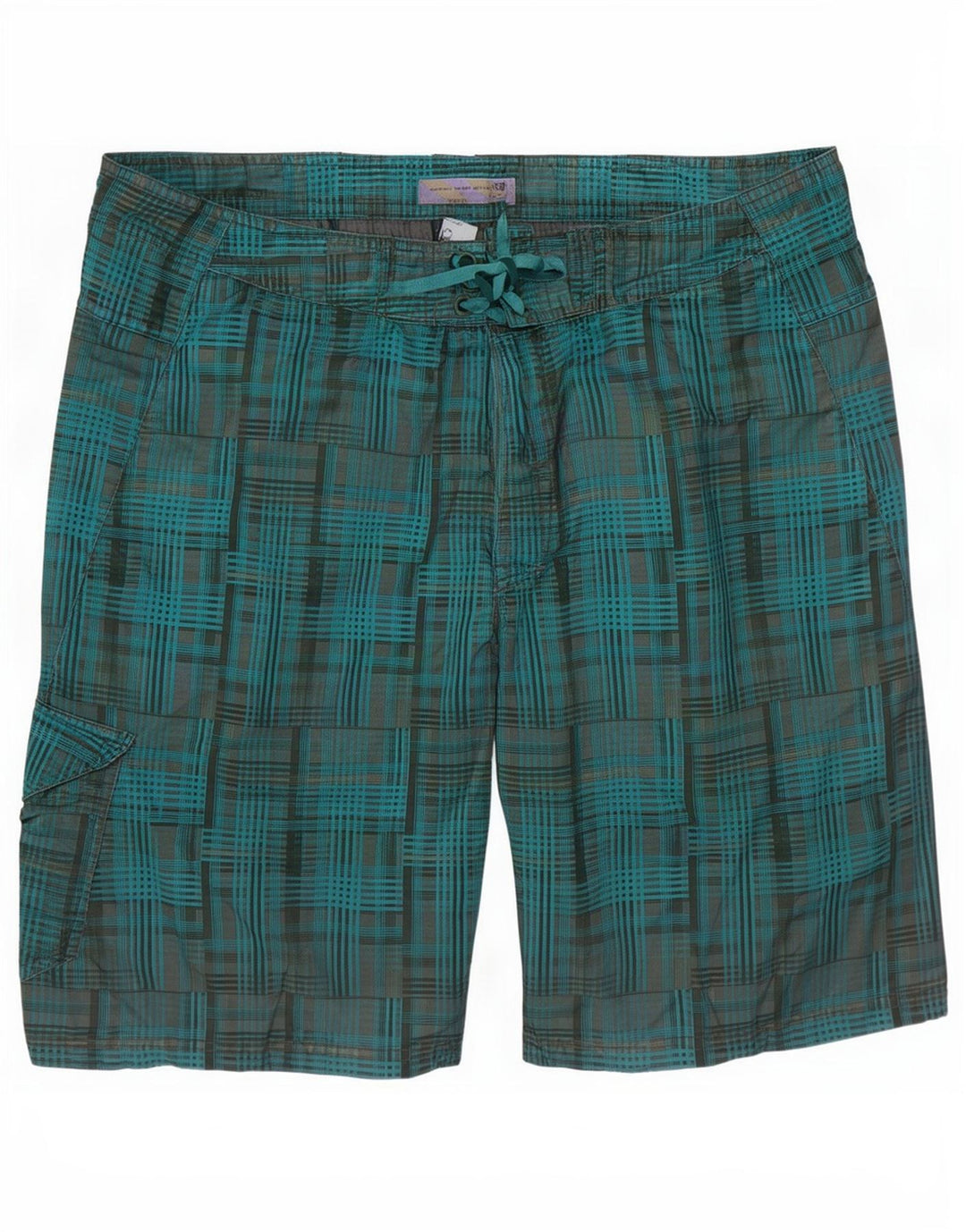 Pantaloni scurți de înot pentru bărbați Fat Face XL Blue Check Poliester