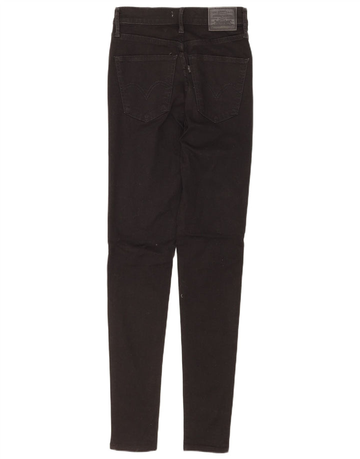 Blugi super skinny pentru femei LEVI'S Mile High W26 L30 bumbac negru