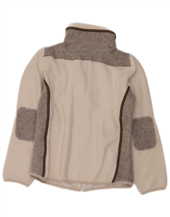 Jachetă fleece pentru femei CMP UK 10 Small White Colorblock