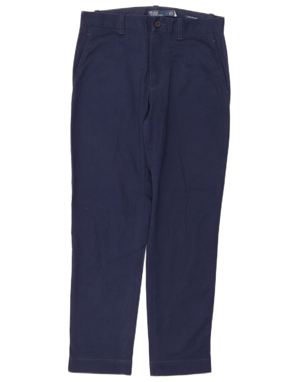 POLO RALPH LAUREN Pantaloni chino subțiri pentru femei US 4 Small W28 L27 bleumarin