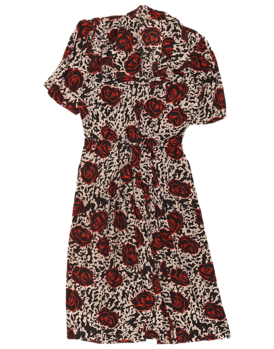 Rochie A-Line Vintage pentru Femei IT 44 Medium Multicolor Acetat Floral