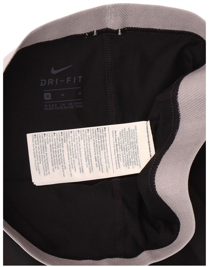 Leggings Nike Womens Dri Fit UK 14 Medium Black Poliester Sports