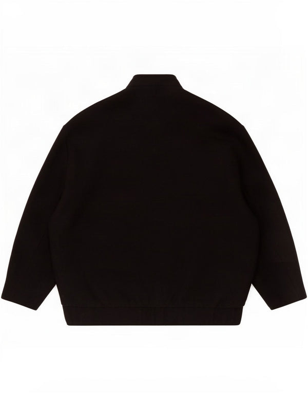 Bomber supradimensionat pentru femei Zara UK 10 Lână neagră mică