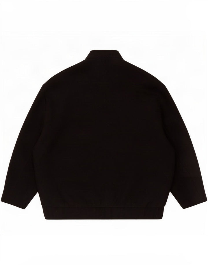 Bomber supradimensionat pentru femei Zara UK 10 Lână neagră mică