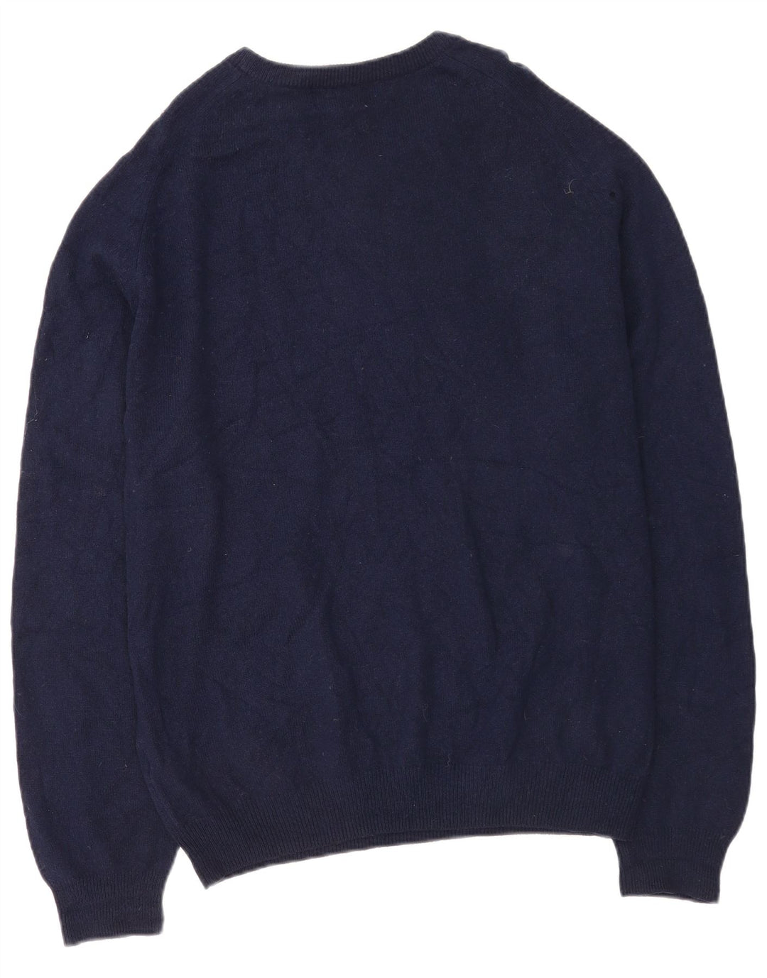 Pulover pentru bărbați Marks & Spencer cu gât crew pulover XL bleumarin, lână de miel