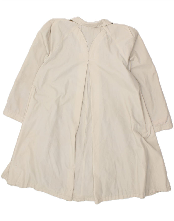 VINTAGE Womens Overcoat UK 16 Large Beige Polyester Vintage Vintage and Second-Hand Vintage from Messina Hembry 