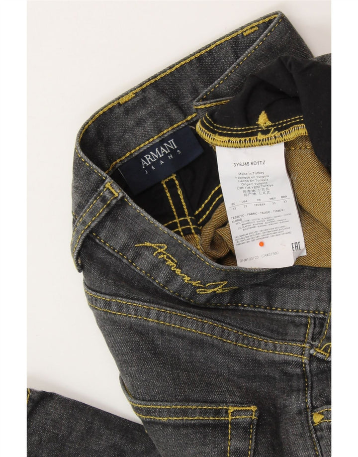 Blugi Drepți Bărbați ARMANI L33 L32 Bumbac Gri