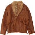 Jachetă din shearling pentru bărbați VINTAGE UK 42 XL maro