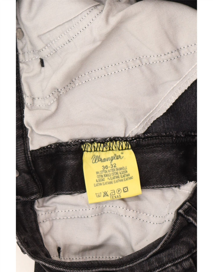 Blugi drepte pentru bărbați Wrangler Texas W36 L32 bumbac gri