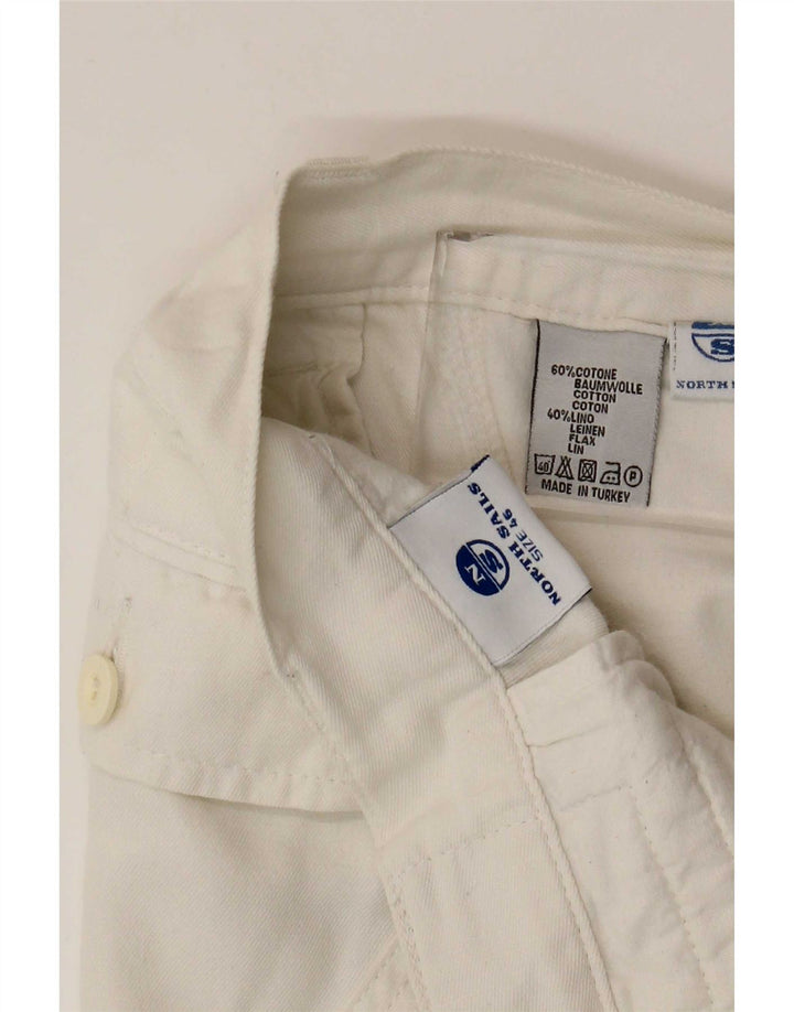 Bermudă North Sails pentru bărbați, IT 46 Small W32 Bumbac alb