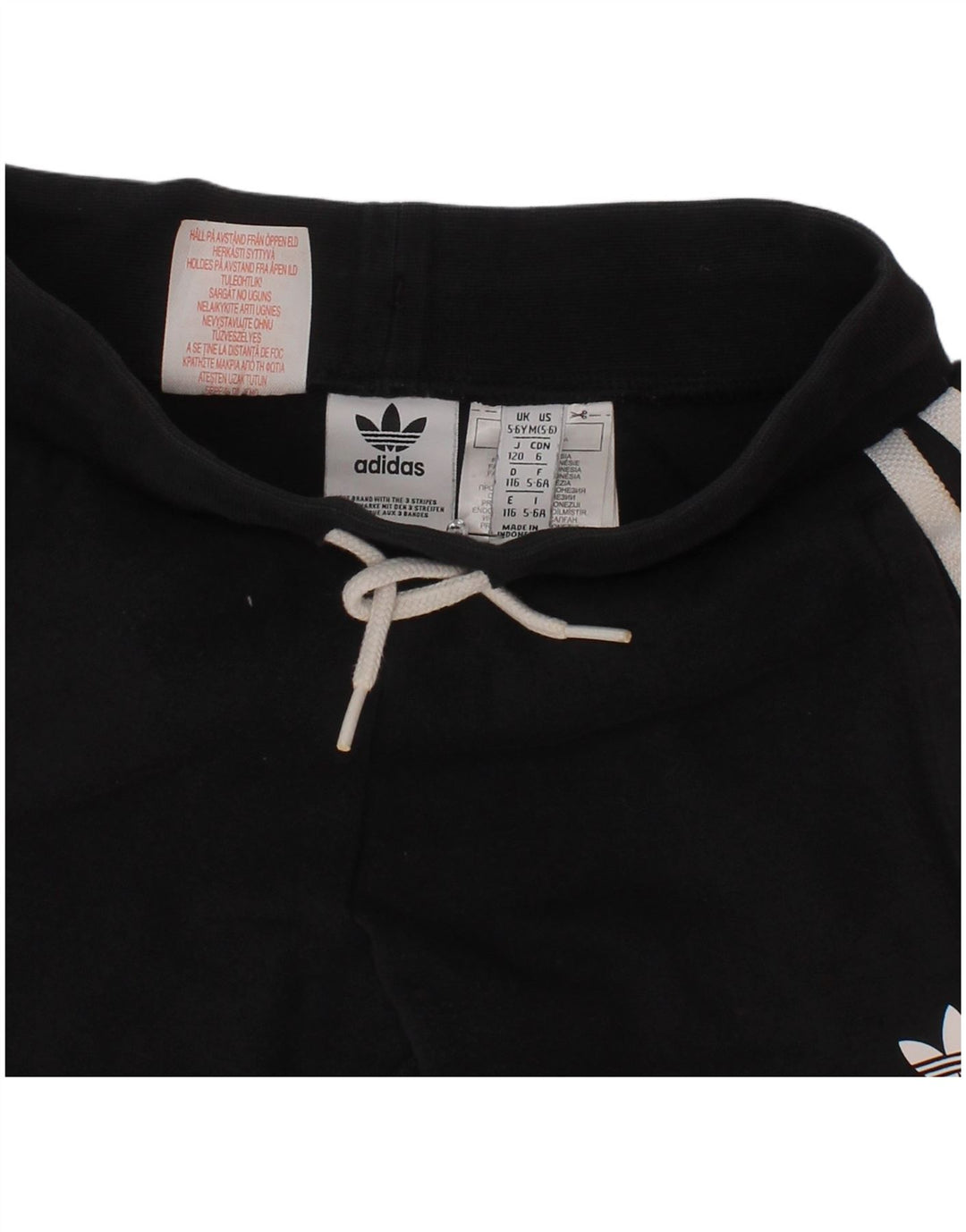 Pantaloni scurți sport pentru băieți Adidas 5-6 ani bumbac negru mediu
